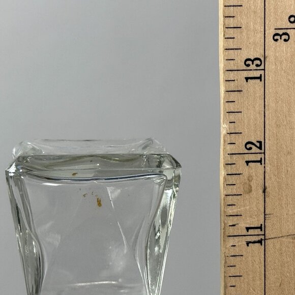 Vintage Seagrams Glass Whiskey Decanter With Stopper & Gold Label - Picture 7 of 8